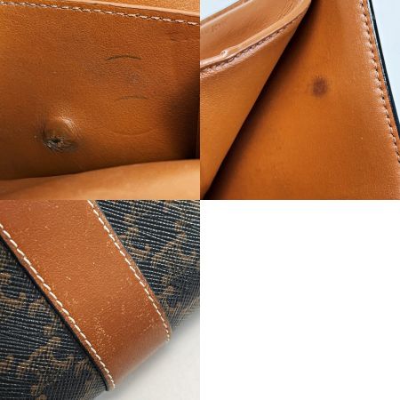  CELINE セリーヌ トリオンフ ブラウン 3つ折り財布 レディース ゴールド金具