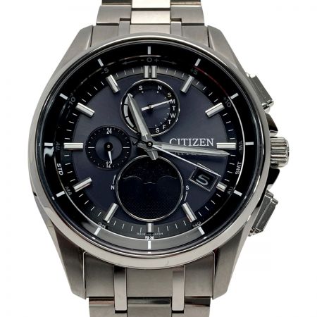  CITIZEN シチズン アテッサ ダイレクトフライト H874-005HK01 ブラック 電波ソーラー メンズ 腕時計 箱有 ATTESA