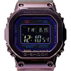 ☆☆ CASIO カシオ G-SHOCK フルメタルスクエアモデル GMW-B5000PB-6JF パープル系 電波ソーラー メンズ 腕時計 箱有 Bランク