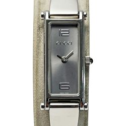 ☆☆ GUCCI グッチ クォーツ 1500L ライトグレー ステンレススチール レディース 腕時計 Bランク