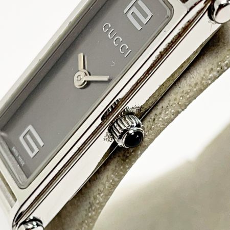  GUCCI グッチ クォーツ 1500L ライトグレー ステンレススチール レディース 腕時計