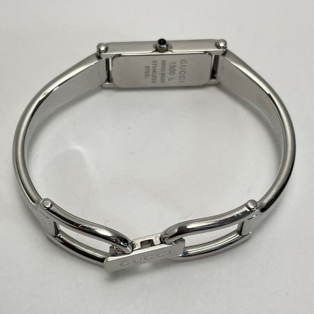  GUCCI グッチ クォーツ 1500L ライトグレー ステンレススチール レディース 腕時計