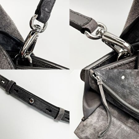  Salvatore Ferragamo サルヴァトーレフェラガモ ガンチーニ スタジオ AU21/H795 グレー 2WAYバッグ 布袋有