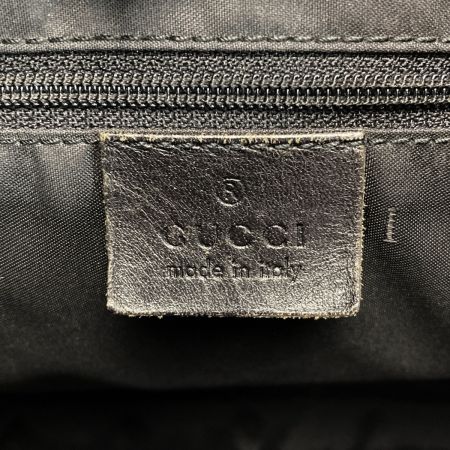  GUCCI グッチ GGキャンバス ジャッキーライン チェーンショルダーバッグ 001-4015 ブラック キャンバス×レザー