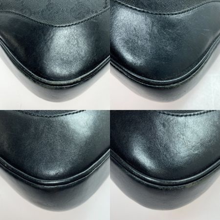  GUCCI グッチ GGキャンバス ジャッキーライン チェーンショルダーバッグ 001-4015 ブラック キャンバス×レザー
