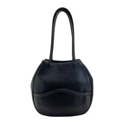 ☆☆ Yves Saint Laurent イブサンローラン YSL エンボスロゴ ショルダーバッグ ブラック レザー ワンショルダー Cランク