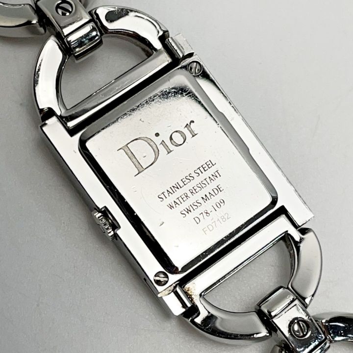 Christian Dior クリスチャンディオール マリススクエア D78-109 シルバー クォーツ ピンクシェル レディース 腕時計 ｜中古｜なんでもリサイクルビッグバン