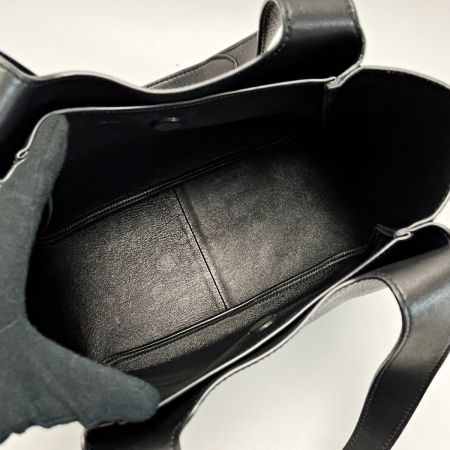  PRADA プラダ ミニトートバッグ 1BA349 ブラック トライアングルレタリングロゴ レザー レディース