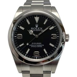 ☆☆ ROLEX ロレックス エクスプローラー1 ブラックアウト Y番 214270 /Y8V65270 ブラック 自動巻き メンズ 腕時計 箱・ギャランティ有 Bランク