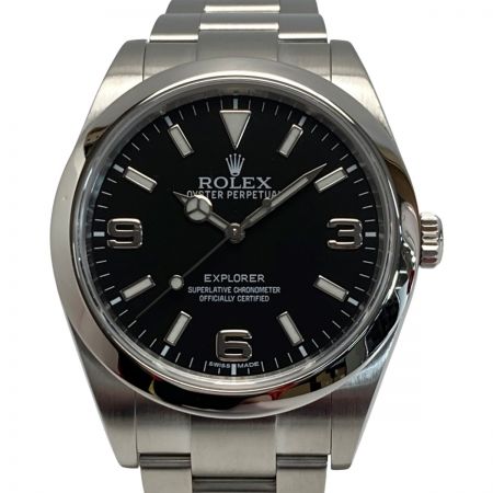  ROLEX ロレックス エクスプローラー1 ブラックアウト Y番 214270 ブラック 自動巻き メンズ 腕時計 箱・ギャランティ有