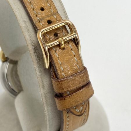  HERMES エルメス プルマン デイト 263641 アイボリー クォーツ レディース 腕時計