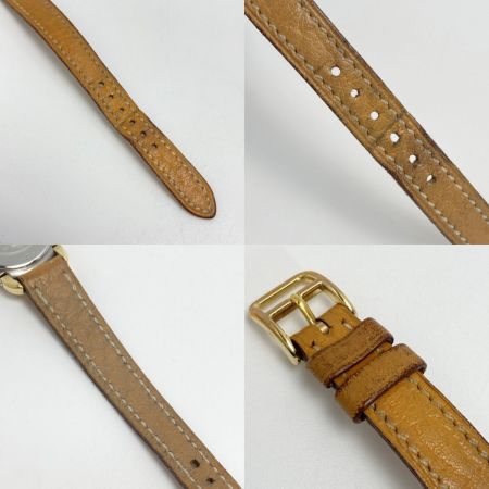  HERMES エルメス プルマン デイト 263641 アイボリー クォーツ レディース 腕時計