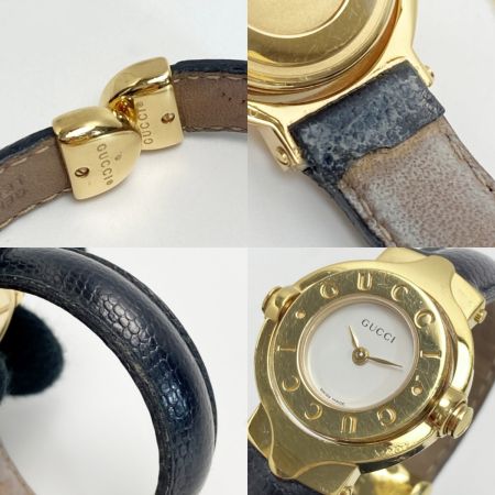  GUCCI グッチ ターンフェイス リバーシブル バングルウォッチ 6600R クォーツ レディース 腕時計 箱有