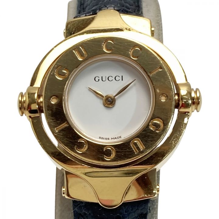 GUCCI グッチ ターンフェイス リバーシブル バングルウォッチ 6600R クォーツ レディース 腕時計 箱有｜中古｜なんでもリサイクルビッグバン