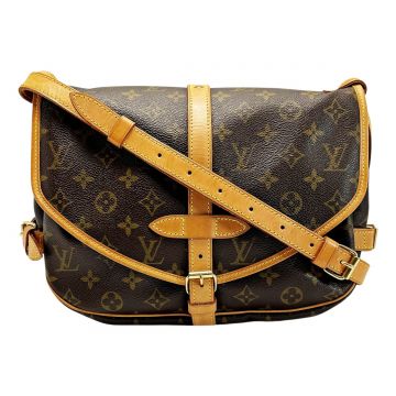 LOUIS VUITTON ルイヴィトン モノグラム ソミュール30 M42256 ブラウン ショルダーバッグ レディース  ゴールド金具｜中古｜なんでもリサイクルビッグバン