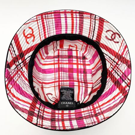  CHANEL シャネル ココマーク バケットハット サイズM ブラック 帽子