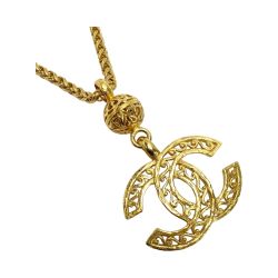 ☆☆ CHANEL シャネル ココマーク ロングネックレス 95A ゴールド GP ヴィンテージ Bランク