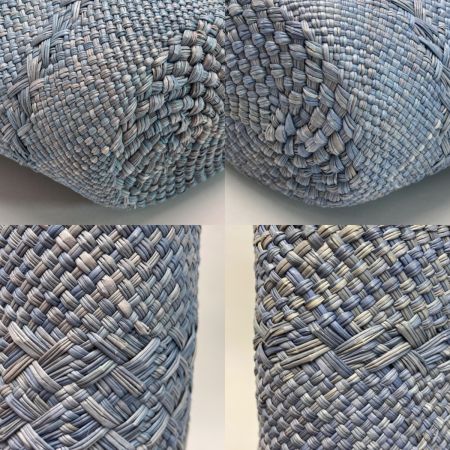  LOEWE ロエベ アナグラム バスケットバッグ A223T43X27 デニムブルー イラカヤシ かごバッグ 布袋有