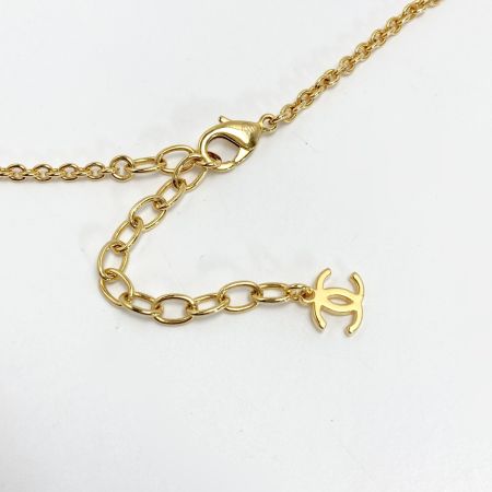  CHANEL シャネル ココマーク ハート ネックレス L23C ゴールド GP ラインストーン