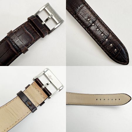  HAMILTON ハミルトン ジャズマスター H384110 ゴールド系 クォーツ レザー メンズ 腕時計