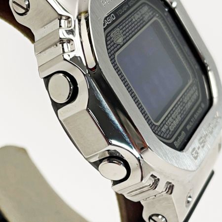  CASIO カシオ G-SHOCK GMW-B5000-1JF シルバー×ブラック 電波ソーラー デジタル フルメタル メンズ 腕時計