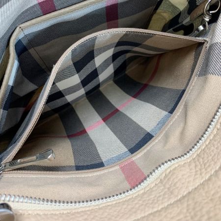  BURBERRY バーバリー ノバチェック ホース デカロゴ アイボリー トートバッグ