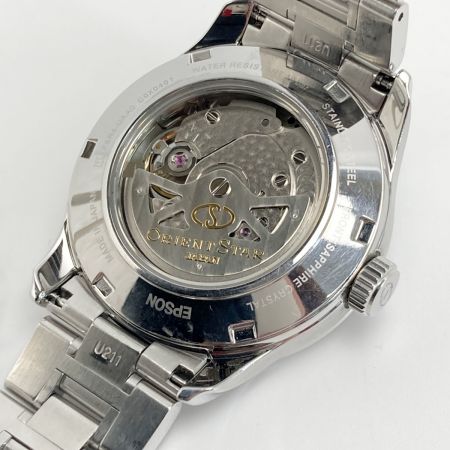  ORIENT オリエント オリエントスター セミスケルトン RK-AT0002L ネイビー 自動巻き メンズ 腕時計 箱・取説有