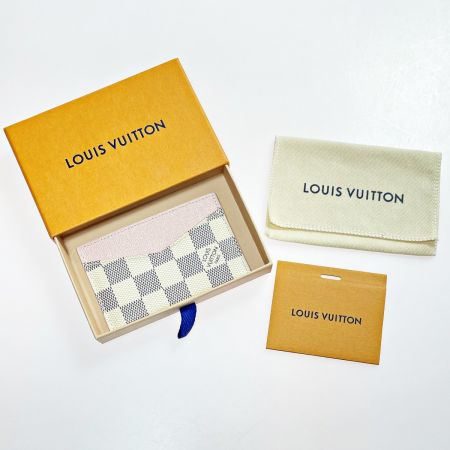  LOUIS VUITTON ルイヴィトン アズール ポルト カルト サーンプル N60286 ローズバレリーヌ×ホワイト カードケース 箱・布袋有