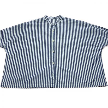 denier シャツ ストライプ柄 サイズ フリー レディース 283013 ブルー×ホワイト