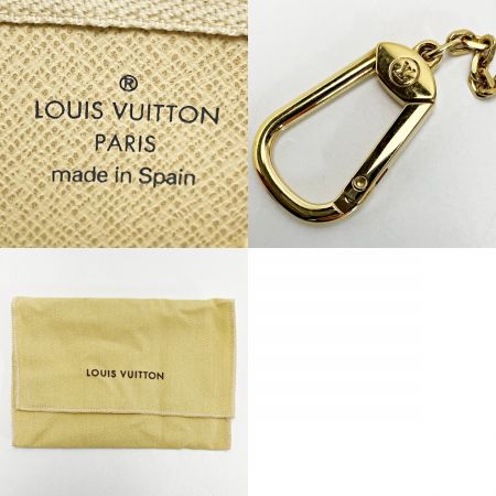  LOUIS VUITTON ルイヴィトン ダミエ ポシェット クレ N62659 アズール コインケース レディース ゴールド金具 布袋有