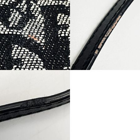  Christian Dior クリスチャンディオール トロッター MC0032 ネイビー サドルバッグ キャンバス×レザー レディース