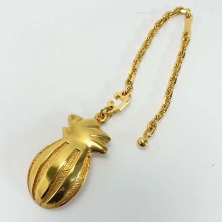  CELINE セリーヌ メッキ パイナップル ゴールド アクセサリー チェーン チャーム　袋 箱有