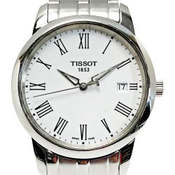 ☆☆ TISSOT ティソ クォーツ T033410A シルバー×ホワイト ステンレススチール メンズ 腕時計 Cランク