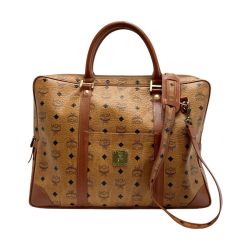 ☆☆ MCM エムシーエム ビジネスバッグ ブラウン 2WAY ショルダーバッグ ブリーフケース Cランク