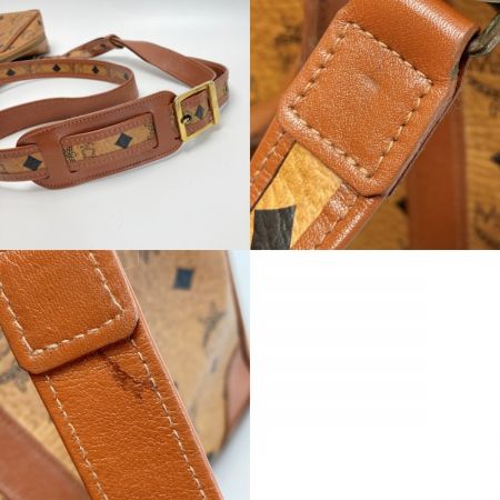  MCM エムシーエム ビジネスバッグ ブラウン 2WAY ショルダーバッグ ブリーフケース