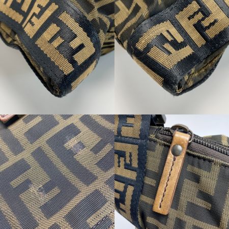  FENDI フェンディ ズッカ柄 ショルダーバッグ 7VA167 ブラウン キャンバス×レザー メッセンジャーバッグ