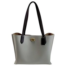 ☆☆ COACH コーチ ウィロウ C0692 グレー トートバッグ レディース Bランク