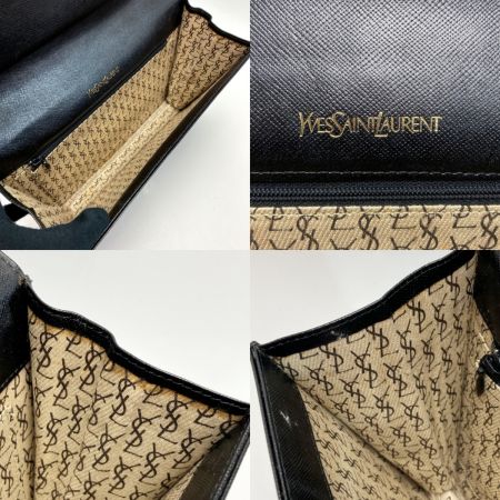 Yves Saint Laurent イブサンローラン YSLロゴ クラッチバッグ ブラック レザー ヴィンテージ｜中古｜なんでもリサイクルビッグバン