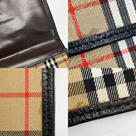  Burberrys バーバリーズ クラッチバッグ バーバリーチェック キャンバス×レザー レディース