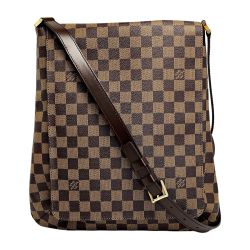 ☆☆ LOUIS VUITTON ルイヴィトン ダミエ ミュゼット N51302 ブラウン ショルダーバッグ レディース ゴールド金具 布袋有 Bランク