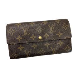 ☆☆ LOUIS VUITTON ルイヴィトン モノグラム ポシェットポルトモネクレディ M61725 長財布 ユニセックス ゴールド金具 Cランク