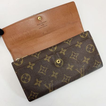  LOUIS VUITTON ルイヴィトン モノグラム ポシェットポルトモネクレディ M61725 長財布 ユニセックス ゴールド金具