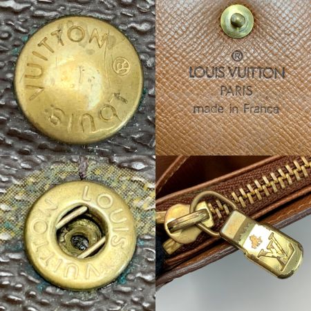  LOUIS VUITTON ルイヴィトン モノグラム ポシェットポルトモネクレディ M61725 長財布 ユニセックス ゴールド金具