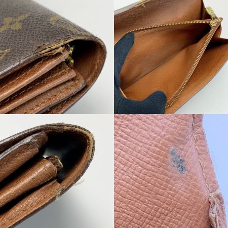  LOUIS VUITTON ルイヴィトン モノグラム ポシェットポルトモネクレディ M61725 長財布 ユニセックス ゴールド金具