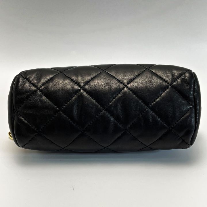 MONCLER モンクレール コスメポーチ 00812 00 54288 ブラック レザー 