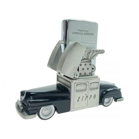  ZIPPO ジッポー ライター 2003年製 Chrysler ZIPPO Car EMBLEM ジッポーカー 台座付き