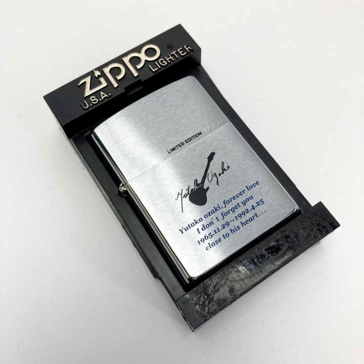 ZIPPO ジッポー ライター 1999年製 尾崎豊 LIMITED EDITION YUTAKA OZAKI フィギュア付き  箱有｜中古｜なんでもリサイクルビッグバン