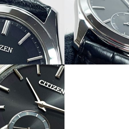  CITIZEN シチズン コンフォートライン 8845-T027521 ブラック ソーラー レザー メンズ 腕時計 箱有