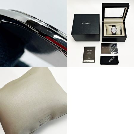  CITIZEN シチズン コンフォートライン 8845-T027521 ブラック ソーラー レザー メンズ 腕時計 箱有