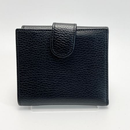  GUCCI グッチ インターロッキングG Wホック ２つ折り財布 615525 ブラック レザー 箱・布袋有